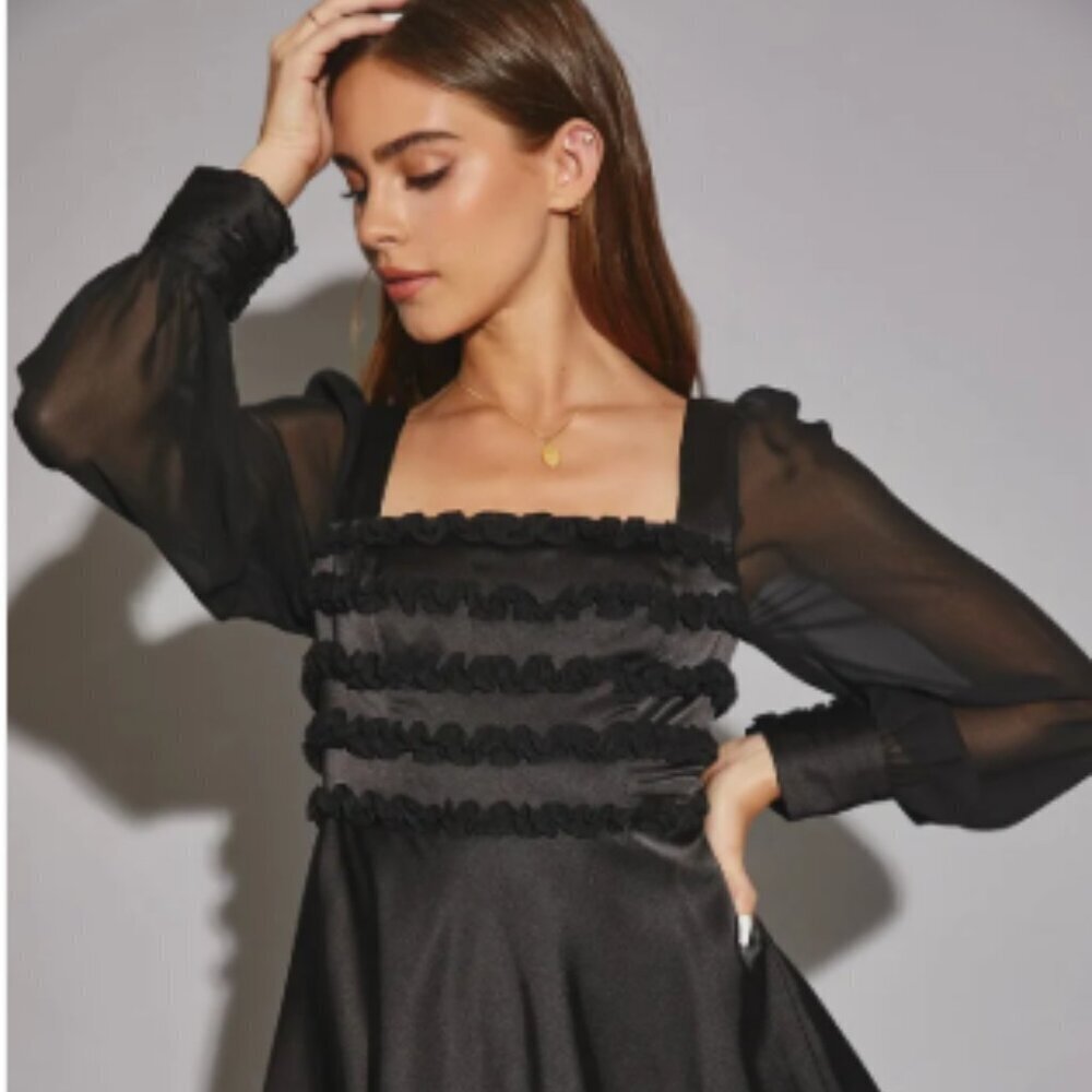 Ruffle Mini Dress - Picture 2 of 5